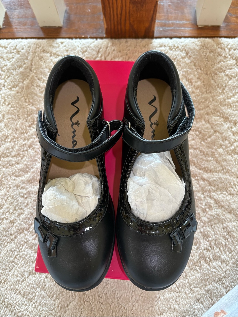 Girls Black Mary Jane Dress Shoes by Nina NWT